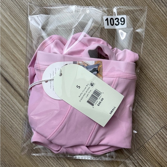 Blogilates Women's Ruffle Corset Sports Bra - Pink S - Picture 13 of 13